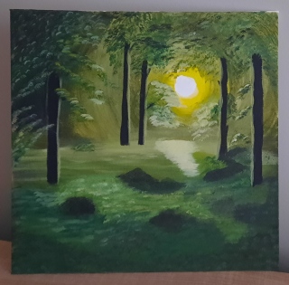 Sous bois - Mes peintures
